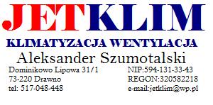 JETKLIM — klimatyzacja i wentylacja